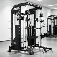 Machine multifonctionnelle de musculation professionnelle : Smith Machine, Functional Trainer, Power Rack, Crossover à câbles avec pile de poids