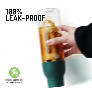 Bottiglia in Tritan Trasparente da 600ml Personalizzabile all'Ingrosso, Senza BPA, per Caffè Freddo, Tè e Acqua con Filtro - Product Image 6