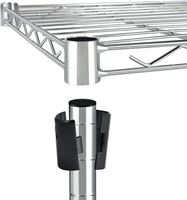 Schwerlast 5-Etagen Industrielager Metallregal Verchromtes Drahtregalsystem mit Drahtgitterregal Langlebiges 4-Etagen-Regal