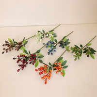 AL-5875 Kerst Fabriek Schuim Bessen Olijfvruchten Kunstfruit Bessen Voor Nordic Huisdecoratie