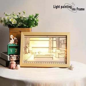 Tùy Chỉnh Ánh Nắng Mặt Trời Tường Nghệ Thuật Ánh Sáng Đèn Sơn Độ Sáng Có Thể Điều Chỉnh LED Ánh Sáng Và Bóng Tối Sơn Trang Trí Anime Ánh Sáng Hộp 40 - Product Image 3