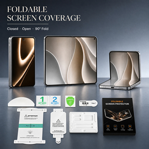 ชุดฟิล์มกันรอยหน้าจอสำหรับ <span class=keywords><strong>iPhone</strong></span> Ultra กระจกนิรภัยด้านนอก + ฟิล์มไฮโดรเจล TPU ด้านใน + ถาด HD ป้องกันเต็มจอ OEM MOQ50 - Product Image 3