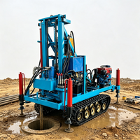 Machine de forage de puits d'eau de bonne qualité avec une structure durable conçue pour une utilisation sur le terrain à long terme