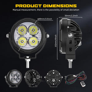 Feux antibrouillard LED pour moto de 3,5 pouces, faisceau spot TIR, rétroéclairage ambre, feux de conduite pour moto BMW GS Adventure - Product Image 6