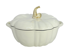 Batterie de cuisine <span class=keywords><strong>en</strong></span> forme de citrouille irrégulière, très demandée, comprenant des casseroles et des faitouts <span class=keywords><strong>en</strong></span> émail <span class=keywords><strong>pour</strong></span> la cuisine, écologiques et antiadhésives - Product Image 4