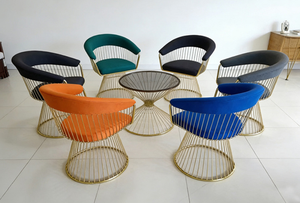 Luxury-simplified balcony single-person leisure chair for commercial use household use <b>sofa</b> in hotel lobby reception - Product Image 4