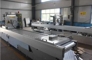 Machine d'emballage entièrement automatisée à film étirable pour <span class=keywords><strong>jambon</strong></span> saucisse boeuf chocolat haricots - Product Image 3