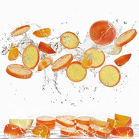 Realistische Simulatie Oranje Plakjes Blokken Set Kunstmatige Faux Sinaasappelen Voor Home Decor Bruiloft Rekwisieten Plastic Ambachten