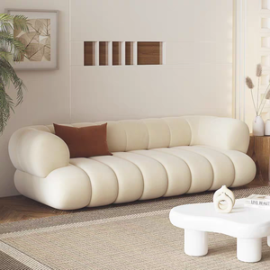 모던 프리미엄 상업용 사무실 아파트 거실 가구 모듈형 2인용 인조가죽 스펀지 소파 세트 - Product Image 1