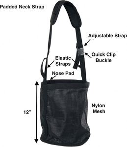 Muestra gratuita: Bolsas para alimento de caballos con correa ajustable y base impermeable para alimentación equina - Product Image 5