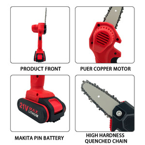 ACS101 Scie à chaîne et sécateur 2-en-1 professionnel 21V pour l'élagage des arbres et le travail du bois, qualité industrielle, OEM - Product Image 4