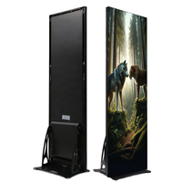 Affichage d'affiches LED d'intérieur Écran publicitaire portable P2.5mm HD 3840Hz WiFi mobile USB Affichage d'affiches LED