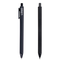 Stylos à bille en plastique personnalisés pour le sport, en gros, avec logo imprimé sur mesure, rétractables, largeur d'écriture 1,0 mm, multicolores, revêtement en caoutchouc