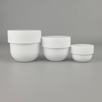 Pot à crème rond portable en PP de 30 ml, 50 ml, 100 ml, 150 ml, 200 ml, 300 ml, 500 ml, pot à crème pour les yeux, pot à baume capillaire, récipient classique pour crème