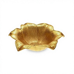 Tazón para Servir Alimentos de Diseño Nuevo en Color Dorado, Tamaño Personalizado, Forma Redonda, Tazón Decorativo para Chocolates en Venta - Product Image 1