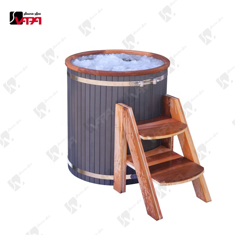 Vapasauna Fabricante Direto Ice Tub 304 # Forro De Aço Inoxidável e Red 25 Hotel Red Cedar Spa Banheiras Sauna Tradicional Quartos