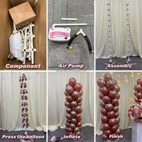 JINDA Nouvel article de décoration, arche de ballons auto-gonflante pour mariages, banquets familiaux, colonnes de ballons gonflables, arches