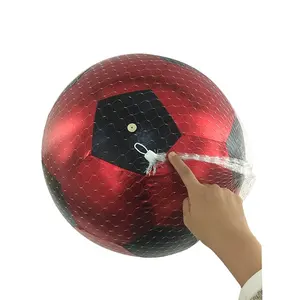 giant kids playing inflatable soft shiny fabric plastic net soccer toy ball