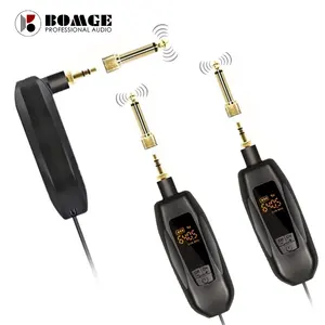 BMG-E208 Chất Lượng Cao Guitar Không Dây Microphone Transmitter Receiver Một Kéo Hai Micro Cụ