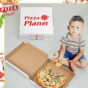 10 Confezioni di Scatole per Pizza Extra Large in Cartone Ondulato Spesso, Scatole per Pizza Planet, Decorazioni per Feste, Produttore di Scatole per Pizza - Product Image 4