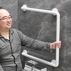 Barras de apoyo para baño, barandillas de seguridad de 70 cm, diseño moderno y sencillo, soporte anticaída para inodoros de personas mayores - Product Image 2