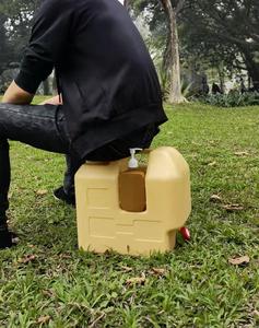 Seau d'eau en plastique de 20 l, portable, avec robinet, pour voiture de plein air, <span class=keywords><strong>camping</strong></span>, meilleures ventes - Product Image 6