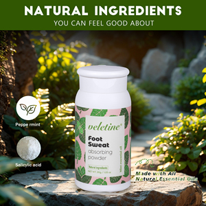 VELETINE Poudre Naturelle pour les Pieds <span class=keywords><strong>Homme</strong></span>, Soin Herbal, Absorption de la Transpiration, 30ml, Protège, Désinfecte, Désodorise - Product Image 4