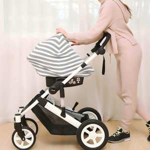 Housse de siège auto 4 en 1 pour bébé, extensible, pare-soleil, couverture d'allaitement pour bébés garçons et filles - Product Image 3