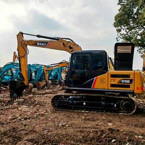 Excavadora de cadenas Sany SY155C usada de 15 toneladas, con pocas horas de trabajo, excavadora Sany para renovación de terrenos agrícolas y minería a pequeña escala. - Product Image 1