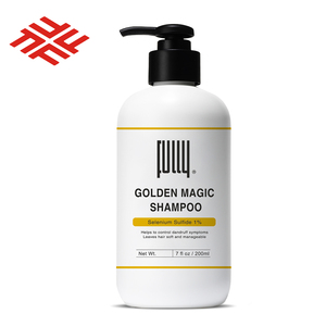 Champú FULLY Golden Magic Cream 200ml con 1% de Disulfuro de Selenio, Fórmula Anticaspa y Control de Grasa, Sin Silicona, para Todo Tipo de Cabello - Product Image 2