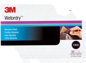 3M 401Q 1000-2500 Grit Papel abrasivo de carburo de silicio Hoja de papel de lija para pulido de automóviles - Product Image 3