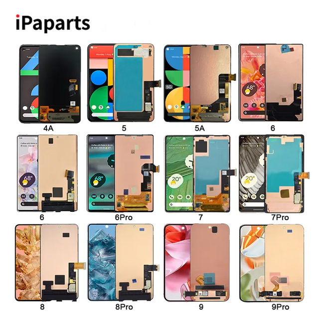 IPA Replacement OLED LCD Display for Google Pixel 3/4/5/XL & 6/7/8 Pro Mobile Phones with 12-Month Warranty