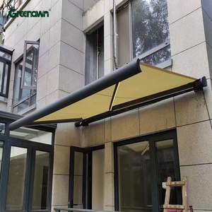 Toldos Retráctiles de Aluminio para Exteriores de <span class=keywords><strong>3x3</strong></span>, 3x4, 4x4 y 4x6, Toldos de Pared <span class=keywords><strong>con</strong></span> Casete Completo para el Hogar - Product Image 5