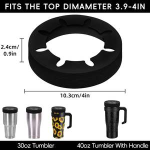 Funda de Silicona Reutilizable para Café Helado con Anillo de Silicona, Compatible con Vasos <span class=keywords><strong>YETI</strong></span>/RTIC/BJPKPK de 30 oz, Suministro Directo de Fábrica al por Mayor - Product Image 2