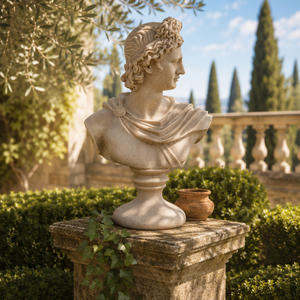 Busto de <span class=keywords><strong>Apolo</strong></span>, <span class=keywords><strong>Dios</strong></span> <span class=keywords><strong>Griego</strong></span>, Hecho a Mano en Resina, Escultura Clásica Romana de Arenisca, 31 cm, Decoración para Hogar u Oficina, Regalo - Product Image 4