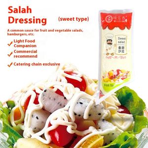 Meilleure vente d'usine Offre Spéciale 700g * 12 sacs Carton <span class=keywords><strong>Siracha</strong></span> Mayonnaise Sauce à salade Sauce à assaisonnement composé doux - Product Image 1