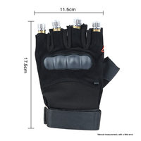 Gants laser LED rechargeables rouges, verts et violets pour DJ, soirées en club, bars et spectacles sur scène