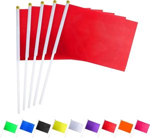 Drapeaux nationaux miniatures personnalisés à agiter à la main, bannières de pays, mât de drapeau en polyester imperméable, vente en gros pour fournisseurs - Product Image 6