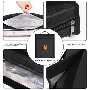 Waterproof Fireproof <strong>Briefcase</strong> Secure Document Bag for Business Fireproof Pouch Cash <strong>Box</strong> Laptop Bag Safe <strong>Storage</strong> File Envelope - Product Image 3