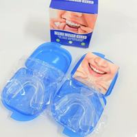 Tray Pemutih Gigi, Tray Mulut yang Dapat Dibentuk dengan Panas, 2 Pasang, Tray Pemutih Gigi Thermoforming