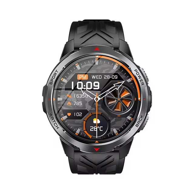 Men Outdoor 3ATM Waterproof Smart Watch 1.7inch Screen KT88 LED Flashlight Compass Multi-Sports Fitness Tracker Smartwatch