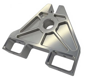 OEM ODM Usinage CNC de haute précision en alliage d'aluminium, cadre de support triangulaire, finition brute, léger, pour applications mécaniques - Product Image 3
