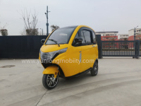 Tricycle électrique EEC L2e avec cabine, capacité 2 adultes, cyclomoteur électrique 3 roues pas cher avec fonction marche arrière pour usage quotidien