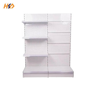 Estantería Metálica Blanca Regular para Supermercado, Económica y Fácil <span class=keywords><strong>de</strong></span> Ensamblar - Product Image 4