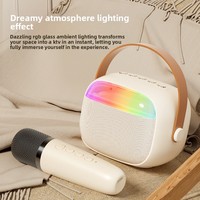 XTAURI Nouveau Mini Haut-Parleur Sans Fil Portable Tout-en-un Système Karaoké Domestique pour Haut-Parleur 5.0 Extérieur Cadeau Transfrontalier 500-1000mAh