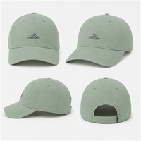 Gorra de golf de lujo transpirable de sarga de algodón de tacto seco, de 6 paneles, con logotipo minimalista, silenciosa, de alto rendimiento, con bordado tonal, OEM premium, MOQ bajo