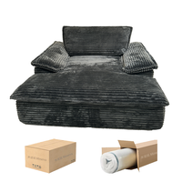 Neues Design Modernes Konvertierbares Sofa-Bett für Villa & Schule mit Hochdichtem Schaumstoff, Gepolsterter Bezug, Kühlend & Waschbar
