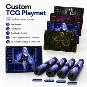 Tapis de jeu personnalisé en caoutchouc pour jeux de cartes TCG et jeux de société - Product Image 4