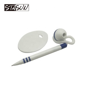Penna di Sicurezza STASUN con Cavo a Spirale Antifurto e Base Ovale per Banche, Uffici, Reception e Banconi - Product Image 6