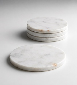 Posavasos de mármol de primera calidad con diseño resistente al calor para tazas, vasos y uso diario en la mesa, a la venta. - Product Image 1